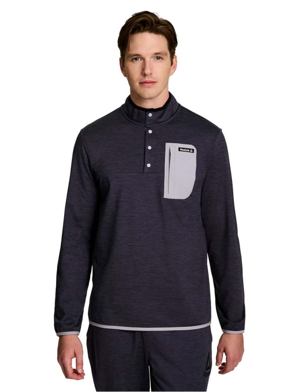 Reebok Men's Quarter Snap Pullover Sweatshirt Size S Small